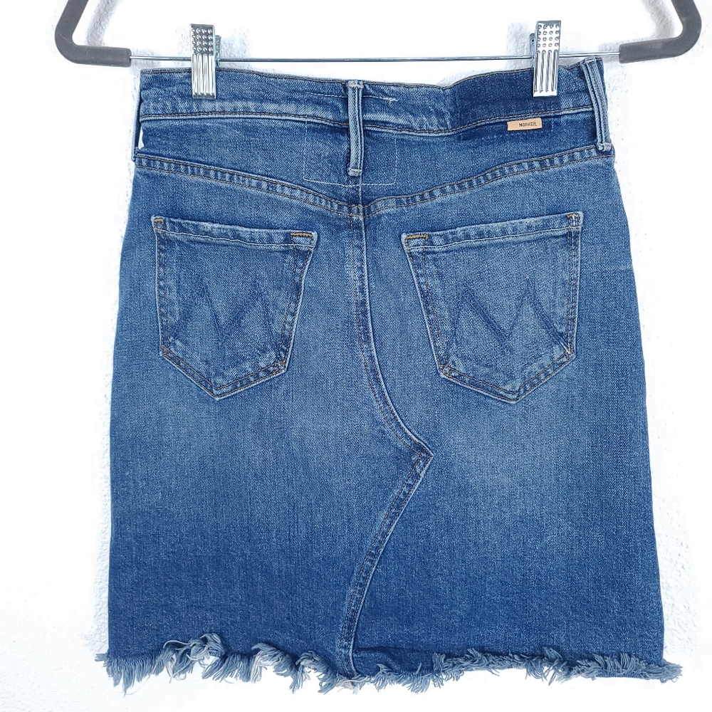 MOTHER Superior The Tomcat Mini Skirt Fray in Playing Dirty Wash - Picture 15 of 16